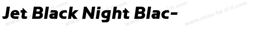 Jet Black Night Blac字体转换
